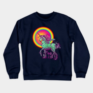 Rainbow Mushroom Unicorn Crewneck Sweatshirt